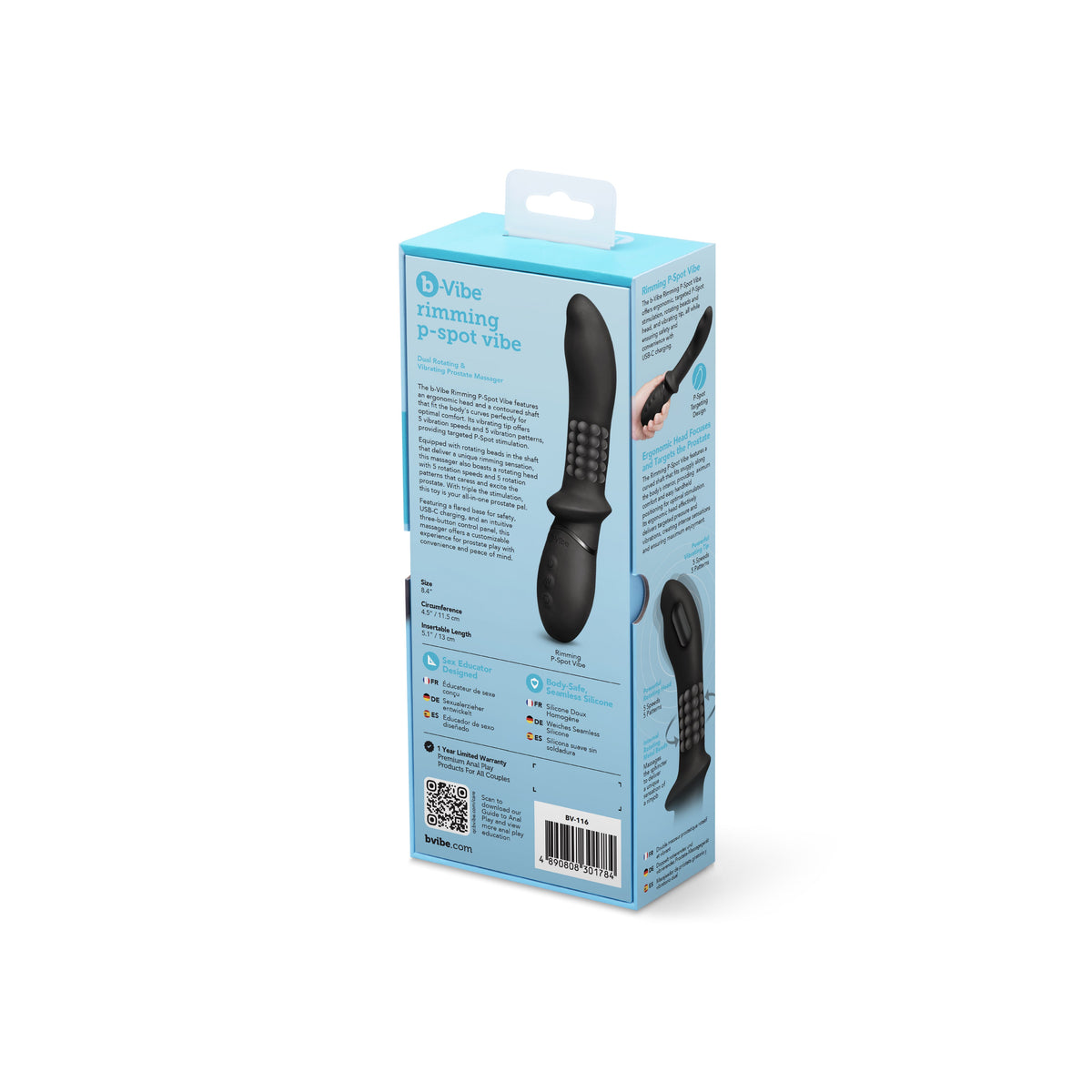 RIMMING P-SPOT VIBE | Dual rotating & vibrating prostate massager
