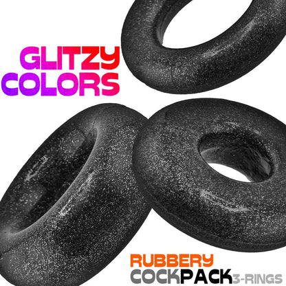 Cockpack Multi Design 3-Pack Black Mica