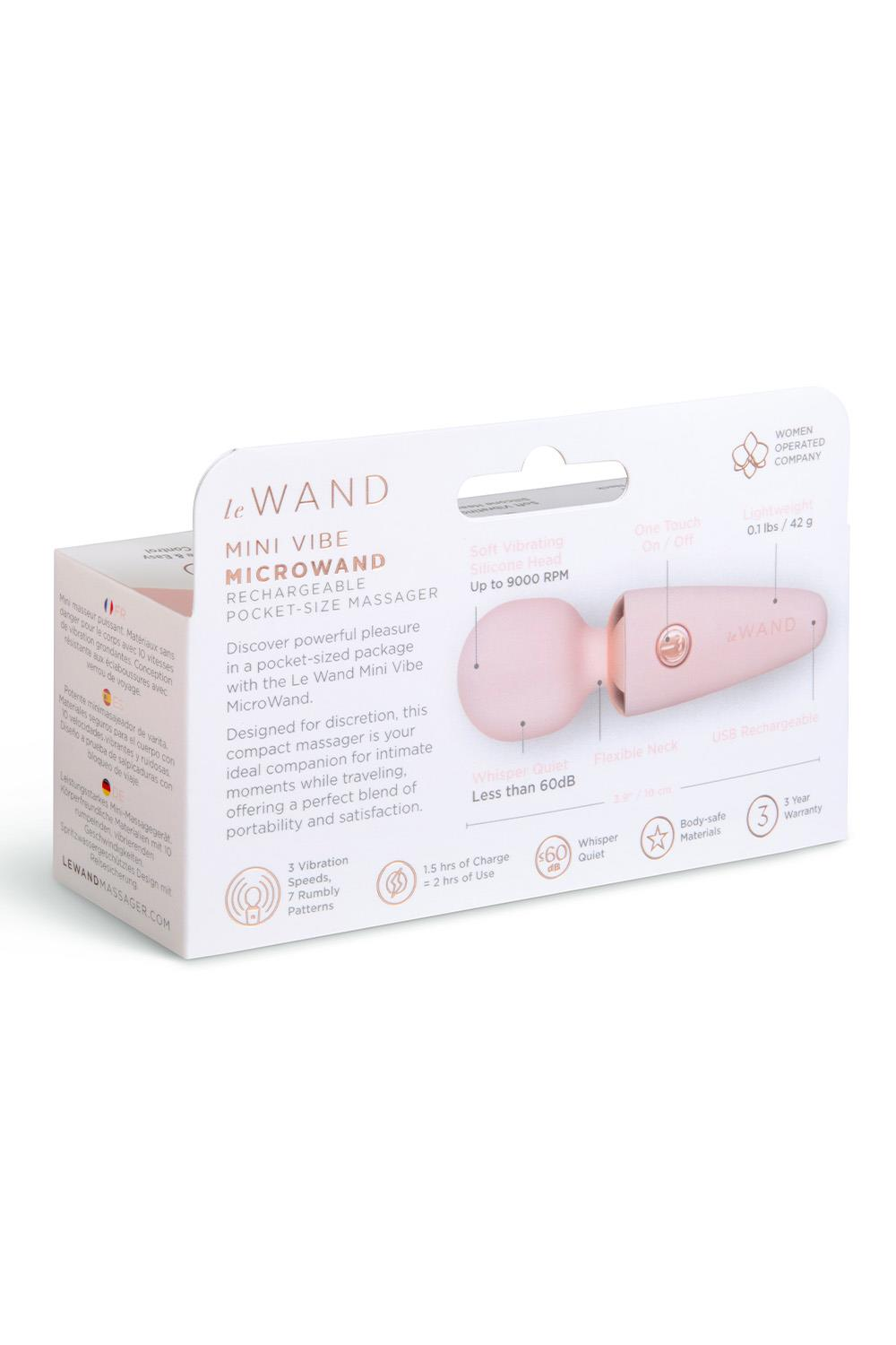 Mini Micro Wand | Rechargeable Pocket-size Massager - Rose Gold