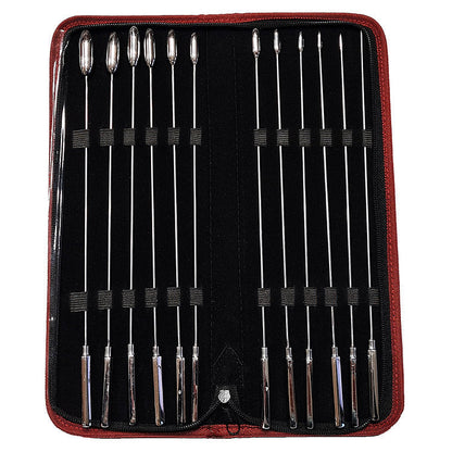 Stainless Steel 12 Piece Rosebud Dilator Set
