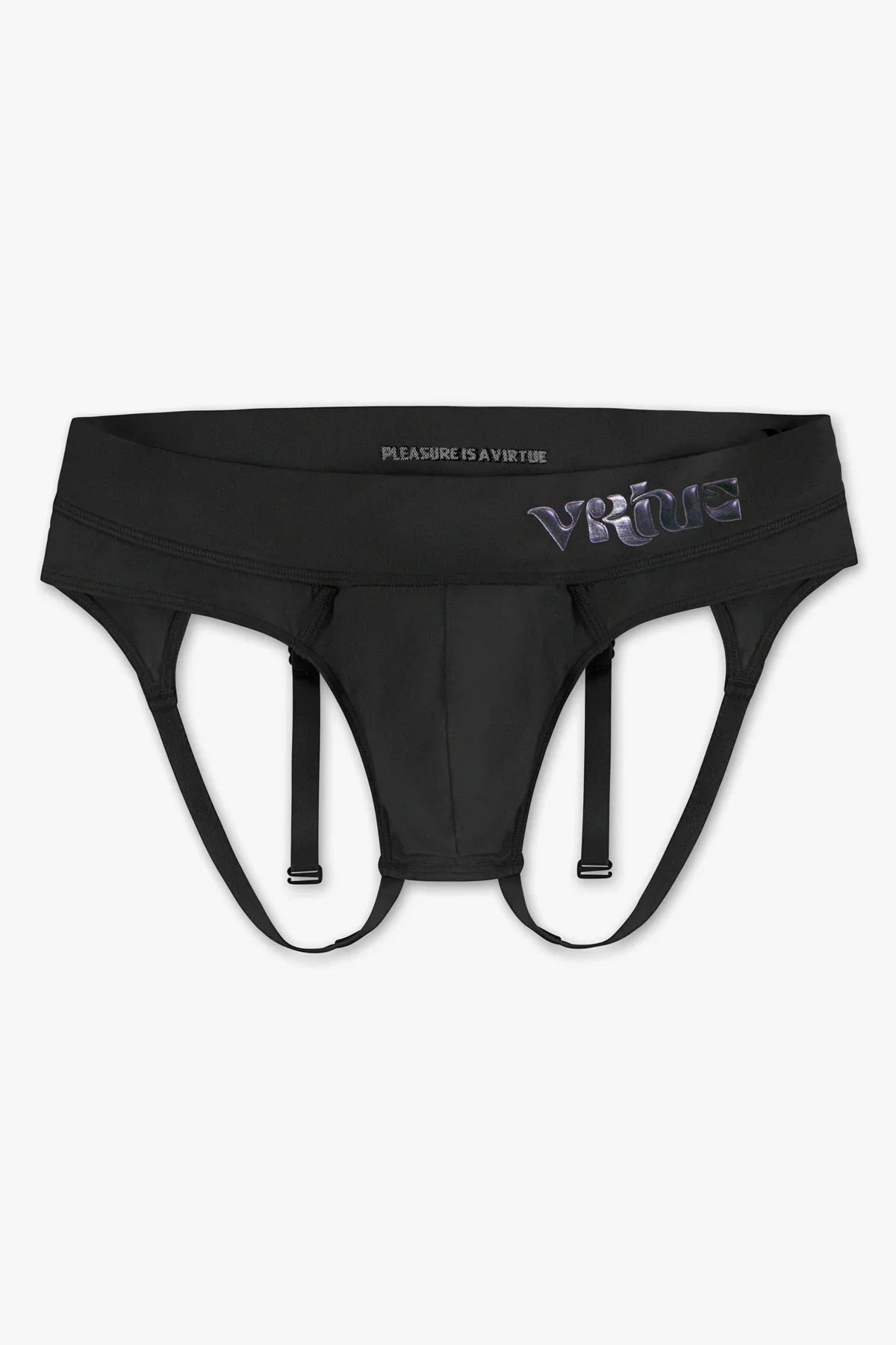 Mens Large - JockVStrap Sheer Briefs - Black