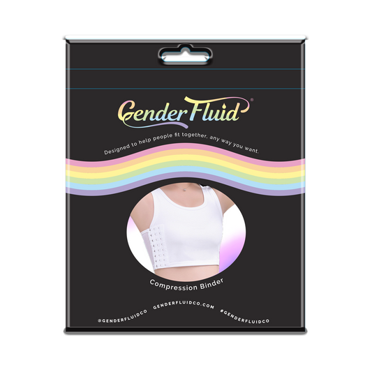 Gender Fluid Chest Binder White - Large