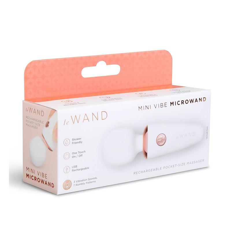 Mini Micro Wand | Rechargeable Pocket-size Massager - White