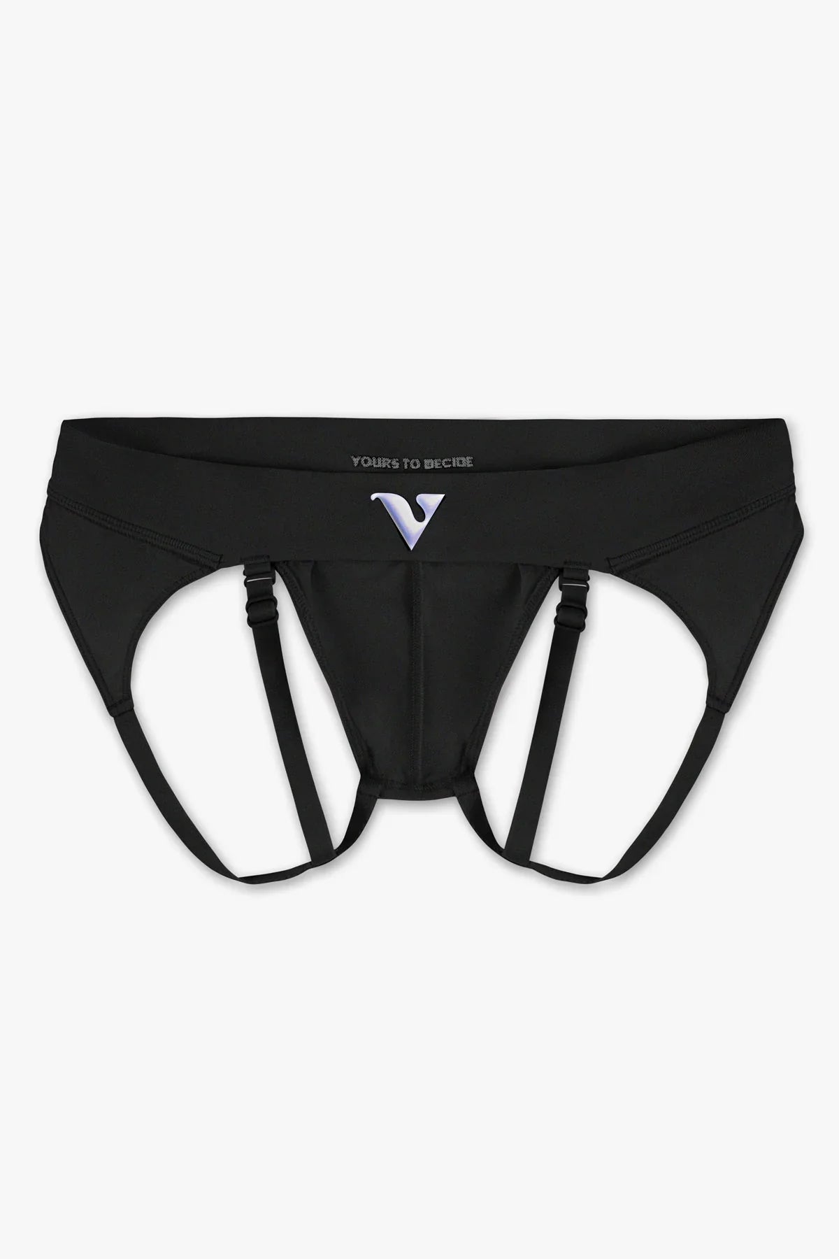 Mens Small - JockVStrap Sheer Briefs - Black