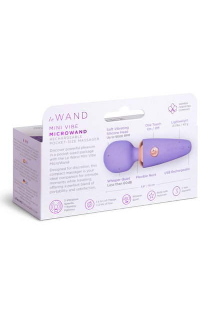 Mini Micro Wand | Rechargeable Pocket-size Massager - Violet